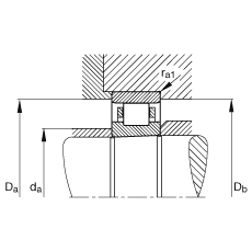 圓柱滾子軸承 N1915-K-M1-SP, 浮動軸承，帶錐孔，錐度 1:12，可分離，帶保持架，減少的徑向內(nèi)部游隙，加嚴(yán)公差