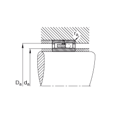 圓柱滾子軸承 NNU4938-S-M-P5-C3, 浮動(dòng)軸承，雙列，可分離，帶保持架