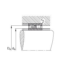 圓柱滾子軸承 NNU4126-M, 浮動軸承，雙列，可分離，帶保持架